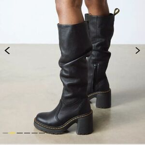 Dr. Martens Black Heeled Boots